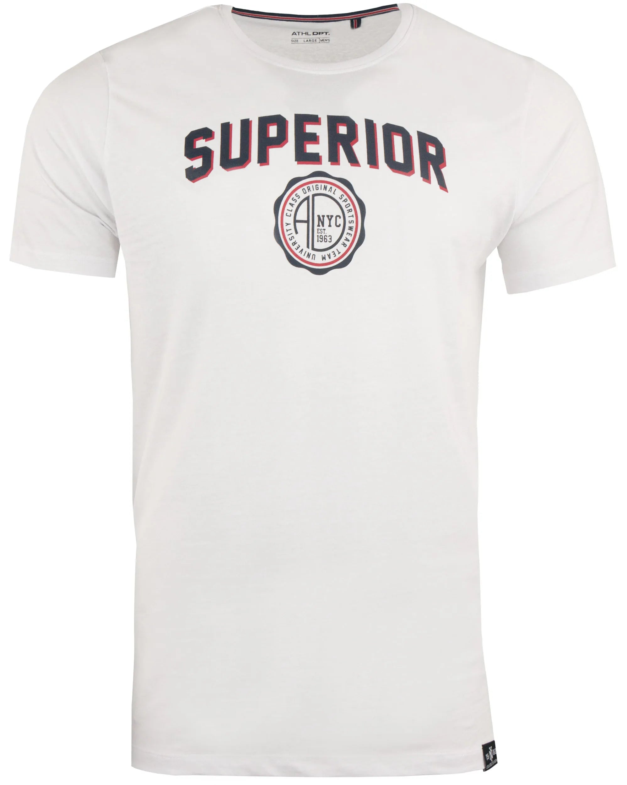 DUURZAAM HEREN T-shirt Athl. DPT Ducio Wit - Maat M