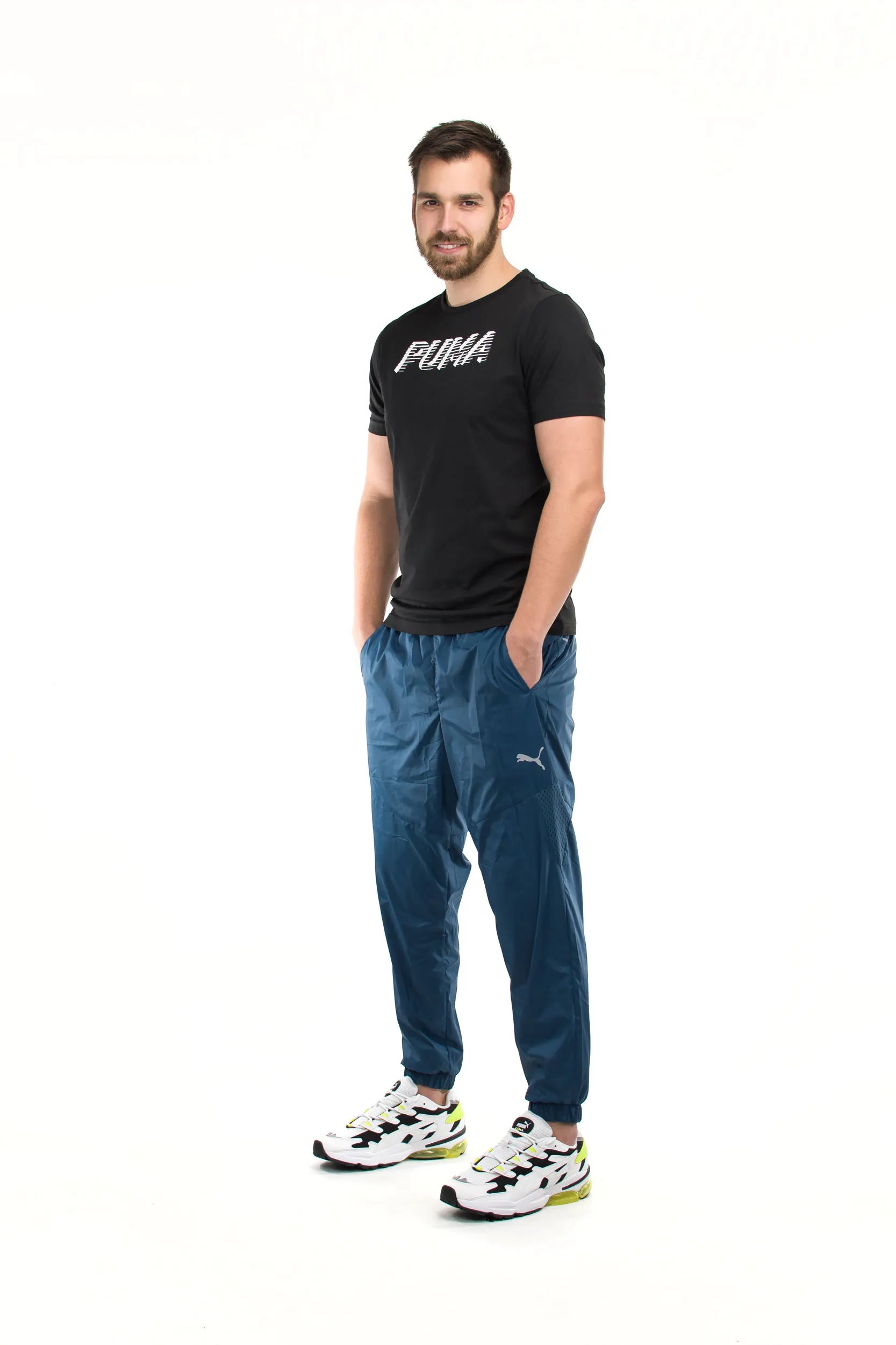 Puma reaktivně tkané pánské kalhoty xl - flexibilní a prodyšné