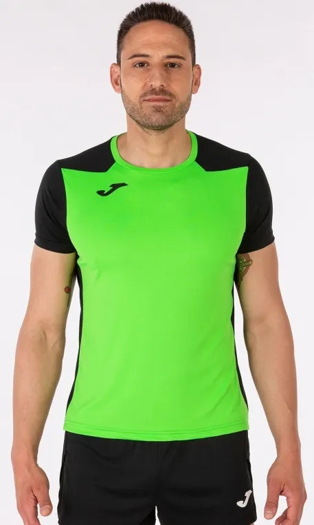 Joma Record II Men's T -Shirt Fluor Green XL - Sporty e traspirante