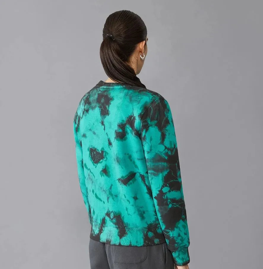 Dames Mercedes WMNS MAPF1 FW TIE DYE CREW NECK PULEATSHIRT Mult Green S