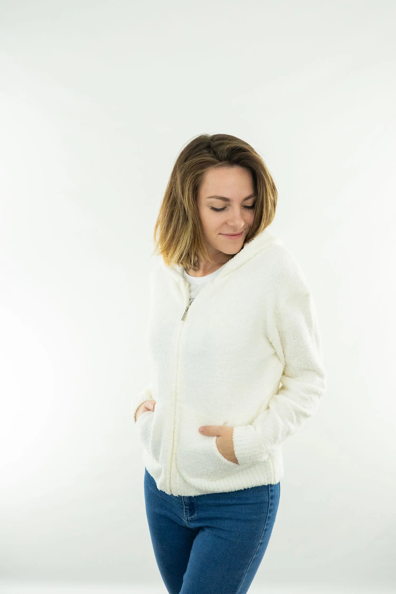 Dámská mikina The People Rep. Anastasia White XL-XXL