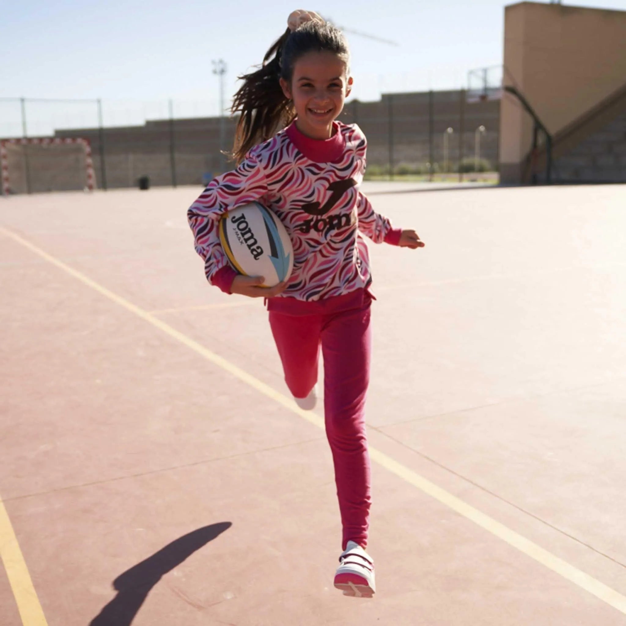 Kindersport Joggingbroek Joma Street dlouhé punčocháče fuchsia roze xs