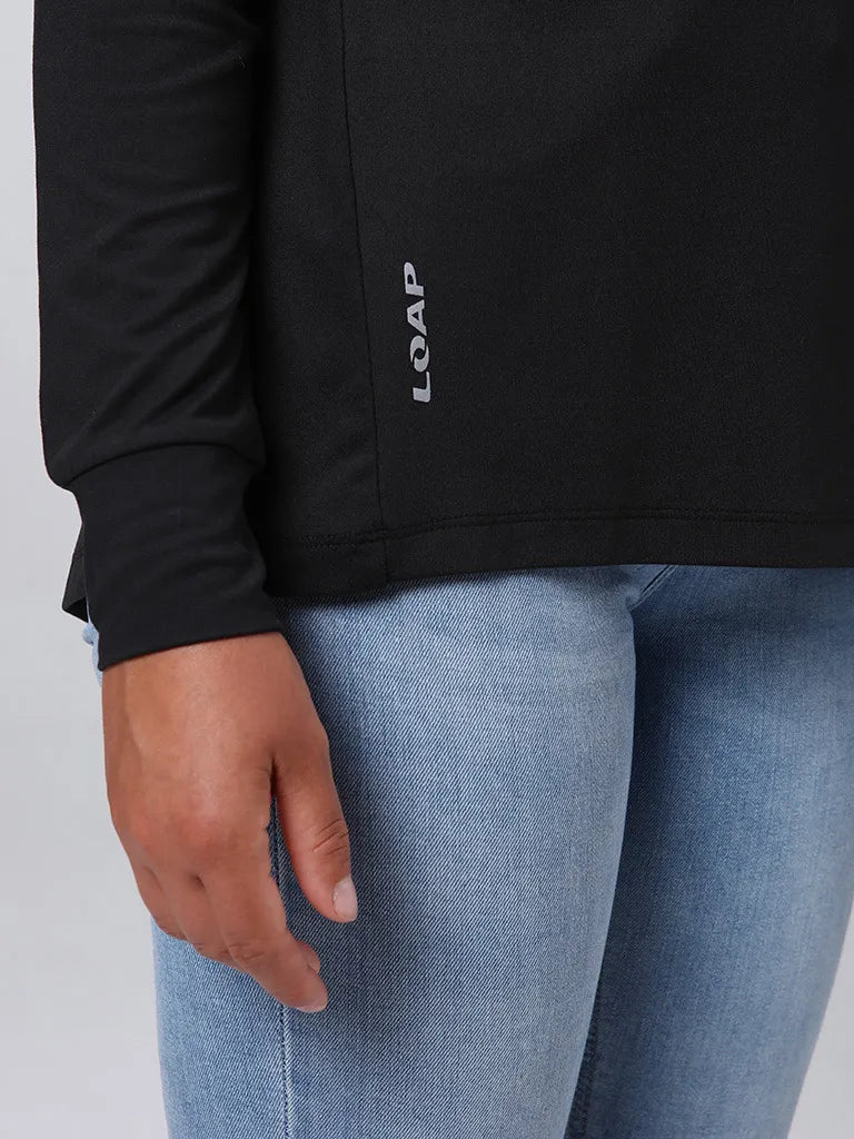 Loaf Byrcela Dames T -shirt Zwart XL - Katoen & Comfort