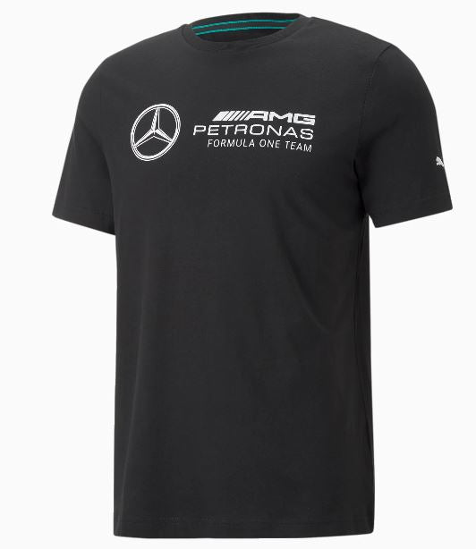 Mercedes Zwart T-shirt - MAPF1 ESS Logo - Katoen Unisex