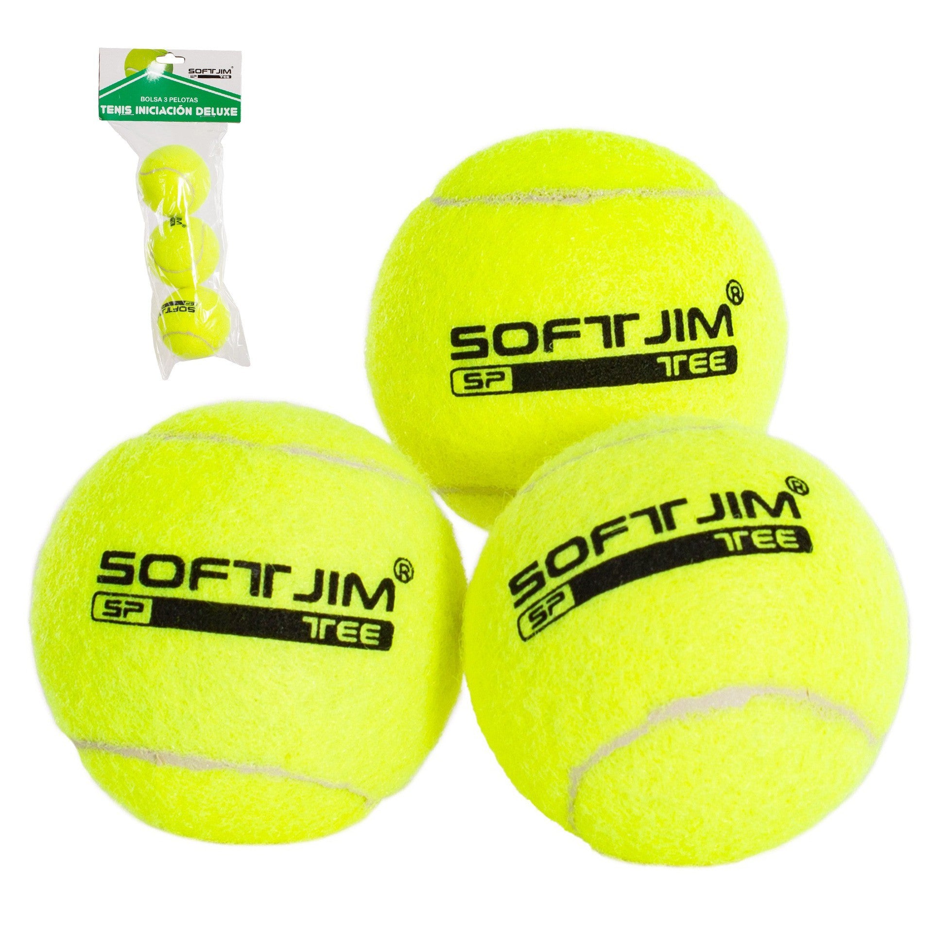 Bag 3 balls of tennis softee initiation deluxe