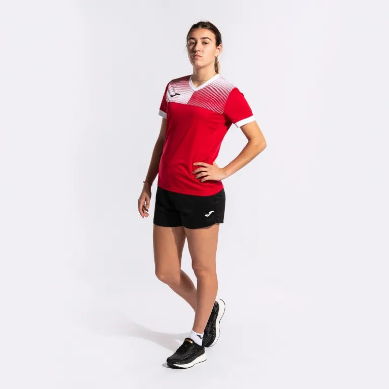 T-shirt da donna durevole Joma Eco Supernova Red-White L