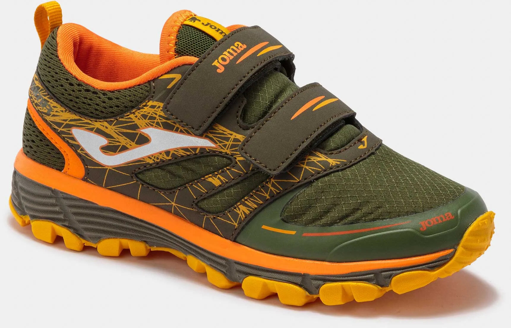 Bróga Conair Leanaí Joma Sima Jr 2223 - Khaki/Oranje, Méid 30