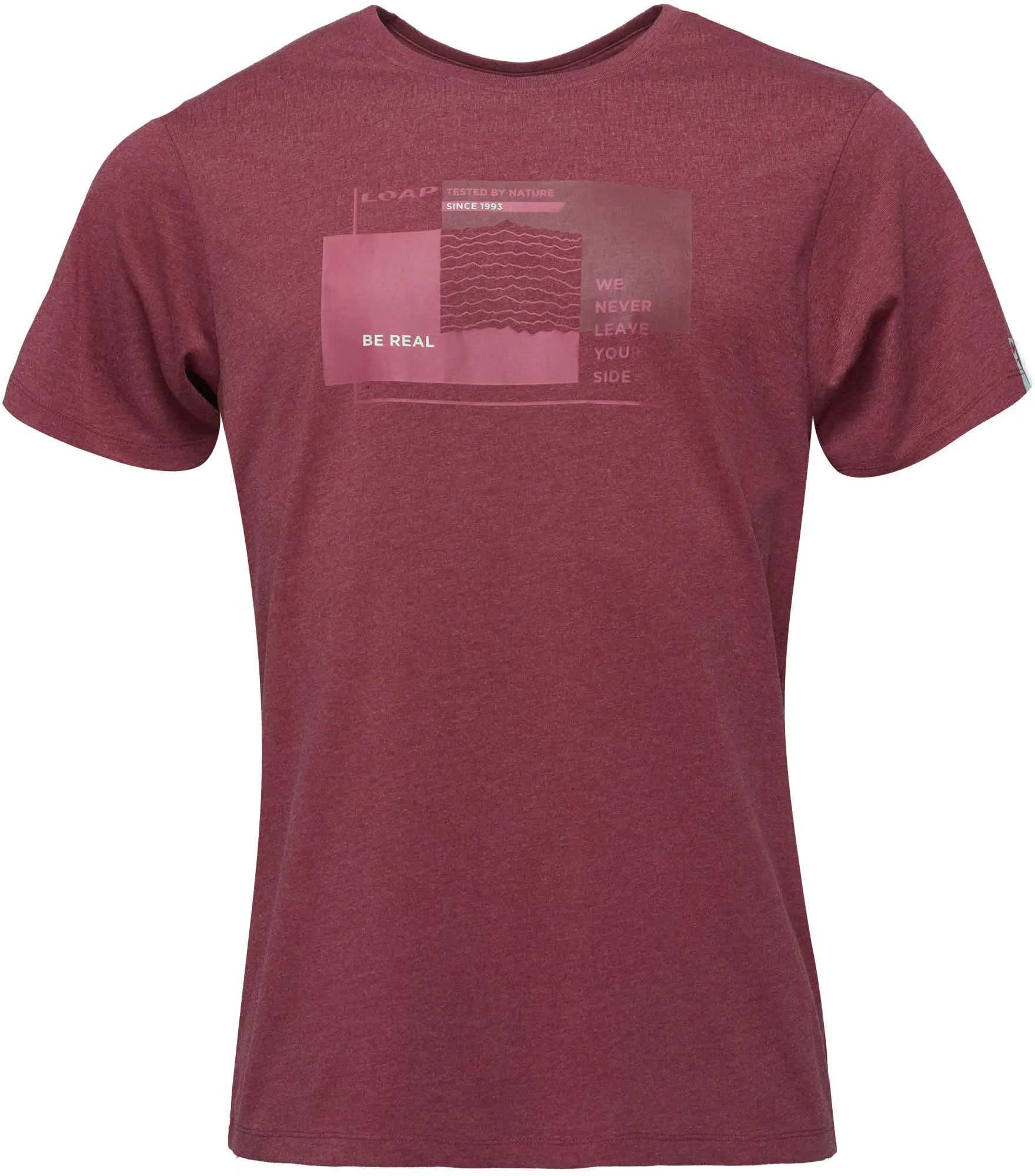 Heren t -shirt loap bohem Rood L - Katoen & Casual Fit