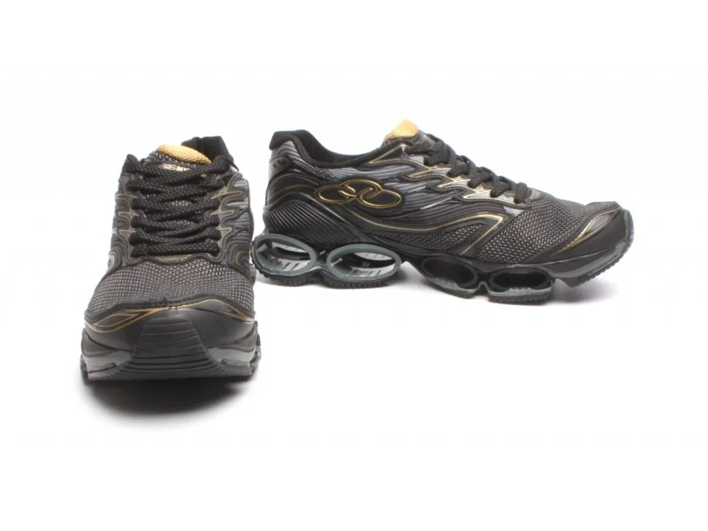 Olympikus Victory Sports Shoes Black-Gold Size 39