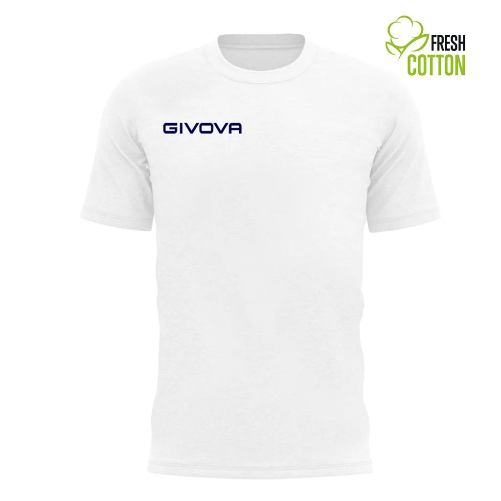 Katoenen t-shirt givova vers wit m