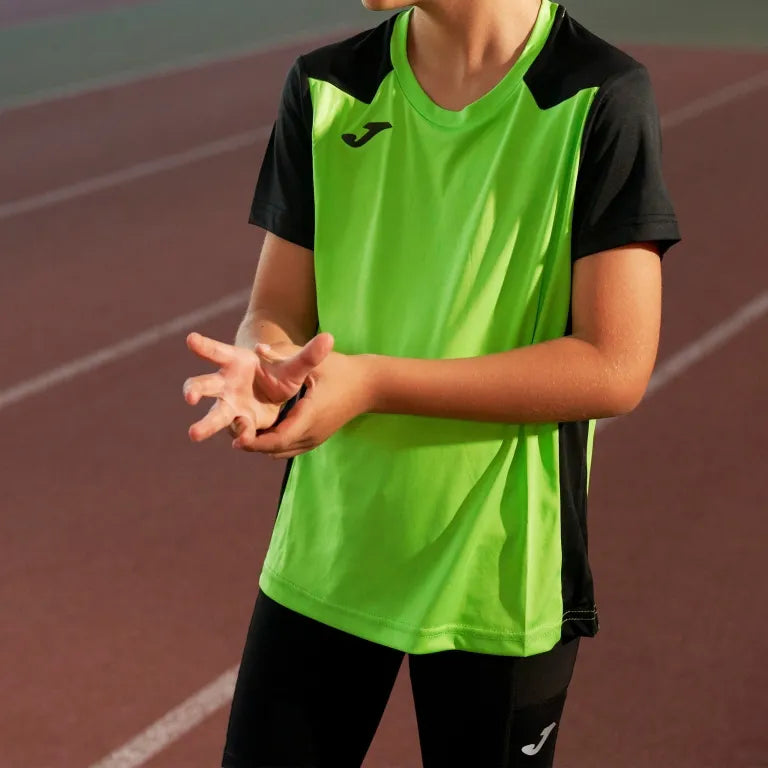 T-shirt maschile Joma Record II Fluor Green, s