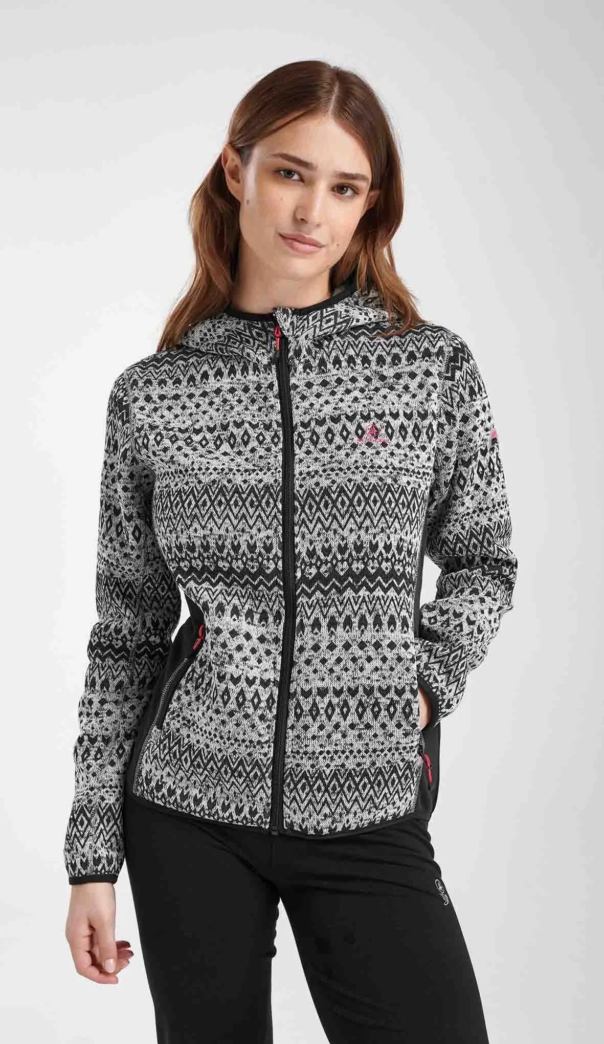 Suéter de damas Kayla gris claro Melange - Soft & Sporty