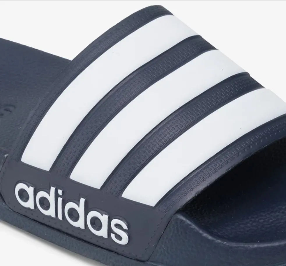 Pantofole adidas unisex adiletten core core nero blu 42