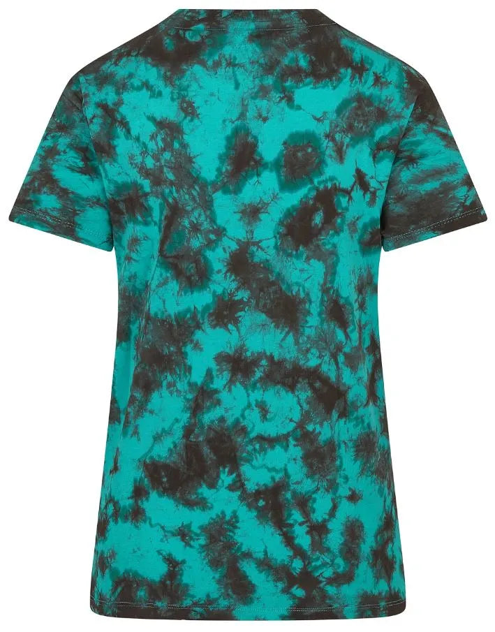 Dames T-Shirt Mercedes Wmns MAPF1 FW Tie Dye T-Shirt Multicolor Groen L.