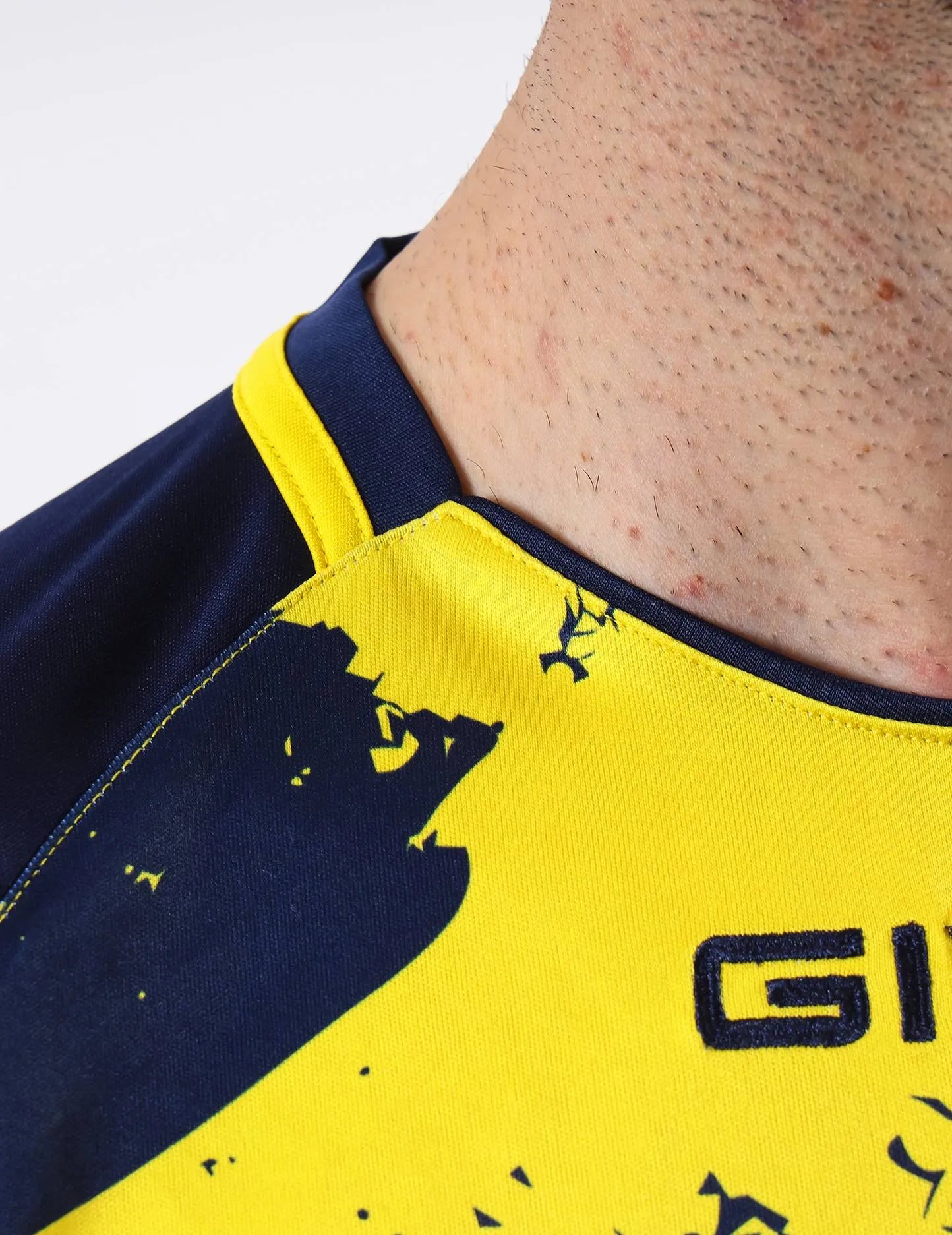 Sports T-shirt givova konst interlock fluo yell-blå xl