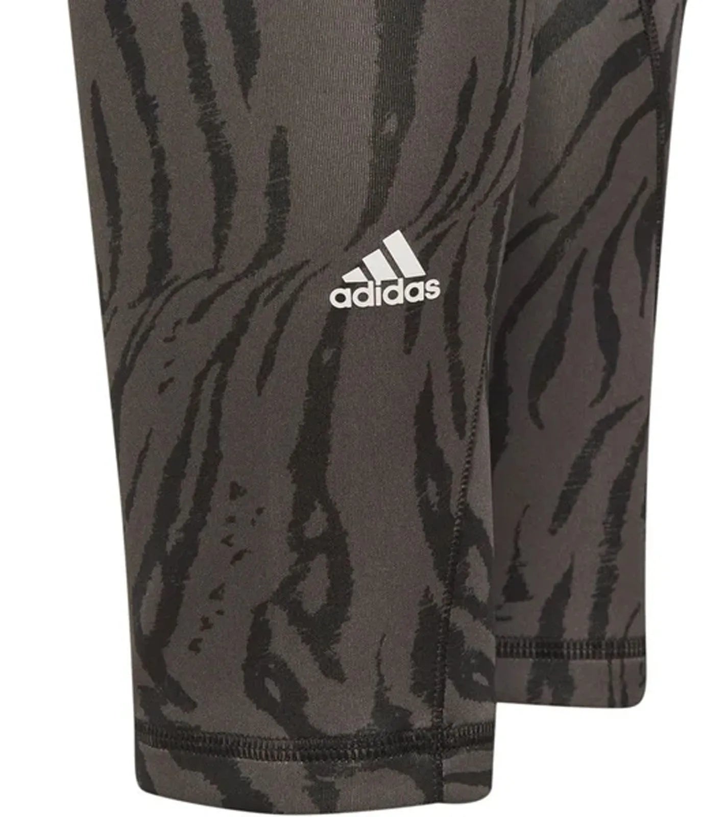 Dětské legíny adidas jr tight aop opt grey six/black/white black 140