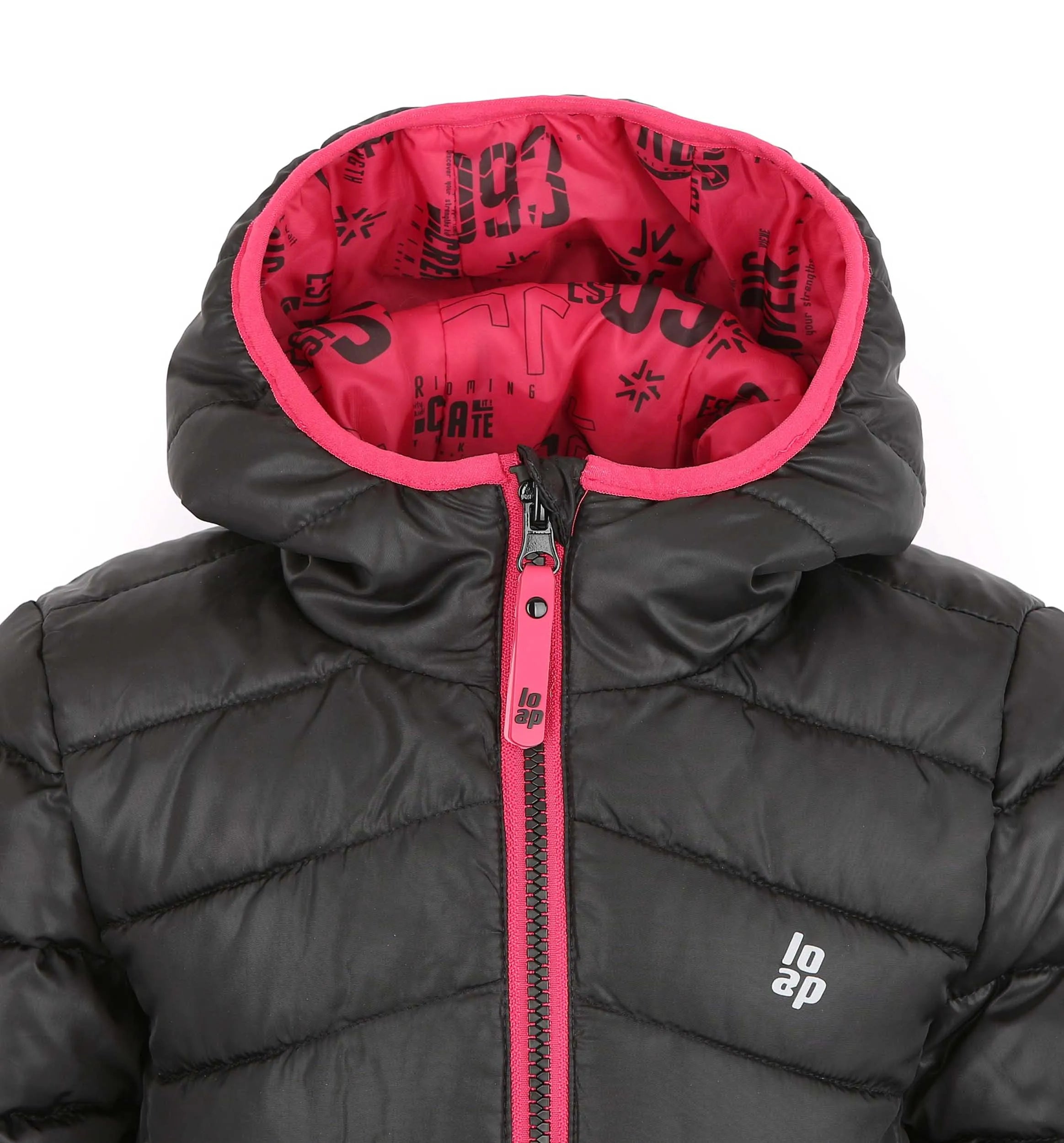 Children's winter jacket loap intermo black 140