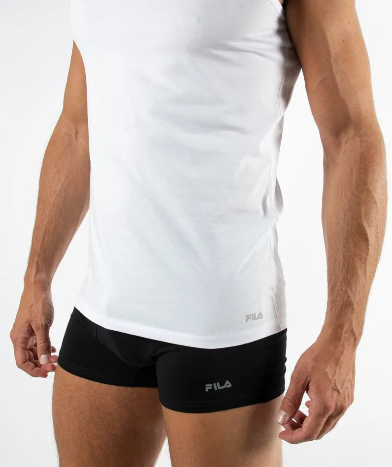 Fila Herentanktop bianco L - cotone traspirante per atleti