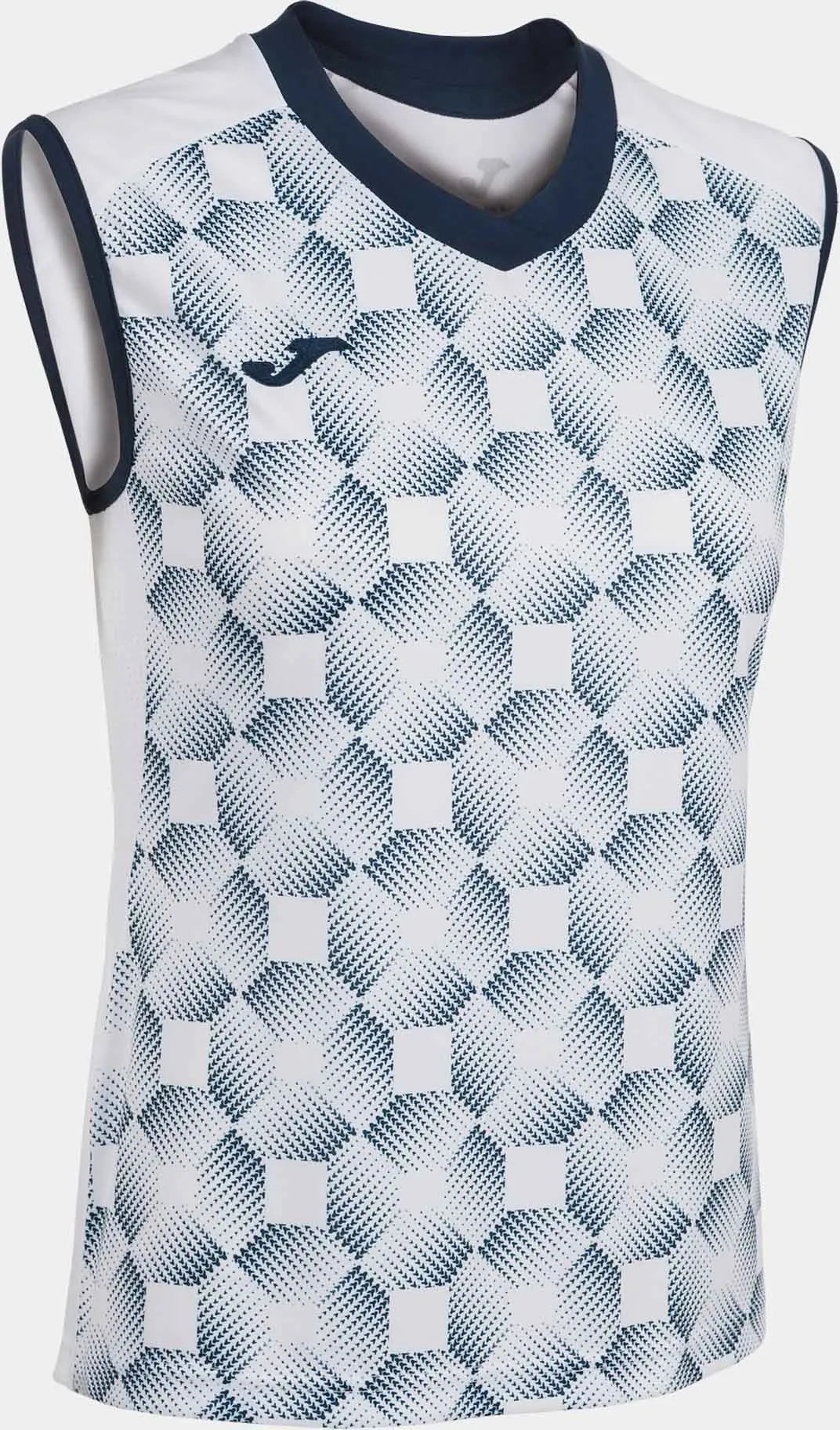 Dámske tričko Joma Supernova III bez rukávov bez rukávov biela biela/modrá m