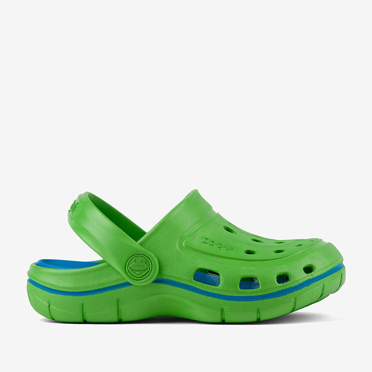 Saboți copii COQUI JUMPER Lime/Sea blue 26/27