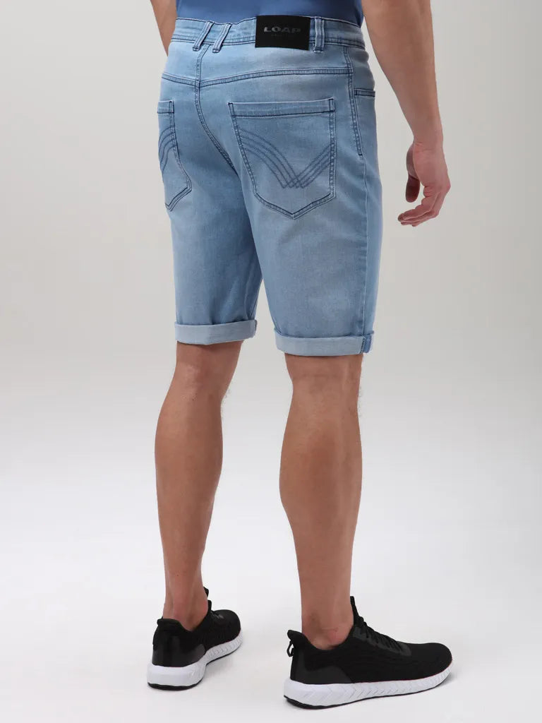 Heren shorts Loap Devoran St. Blauz Bauw S