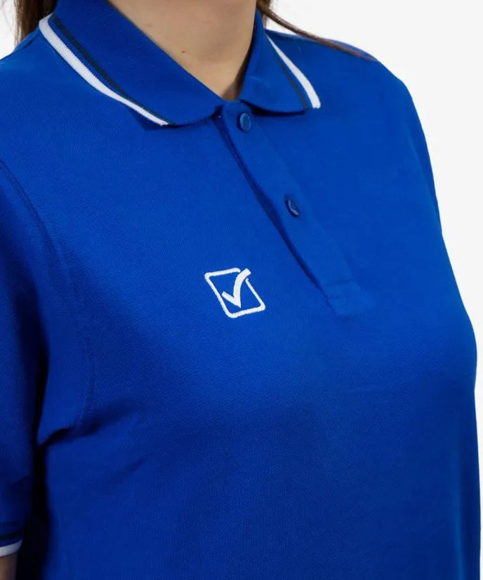 Polo shirt givova royal blue-white blue l