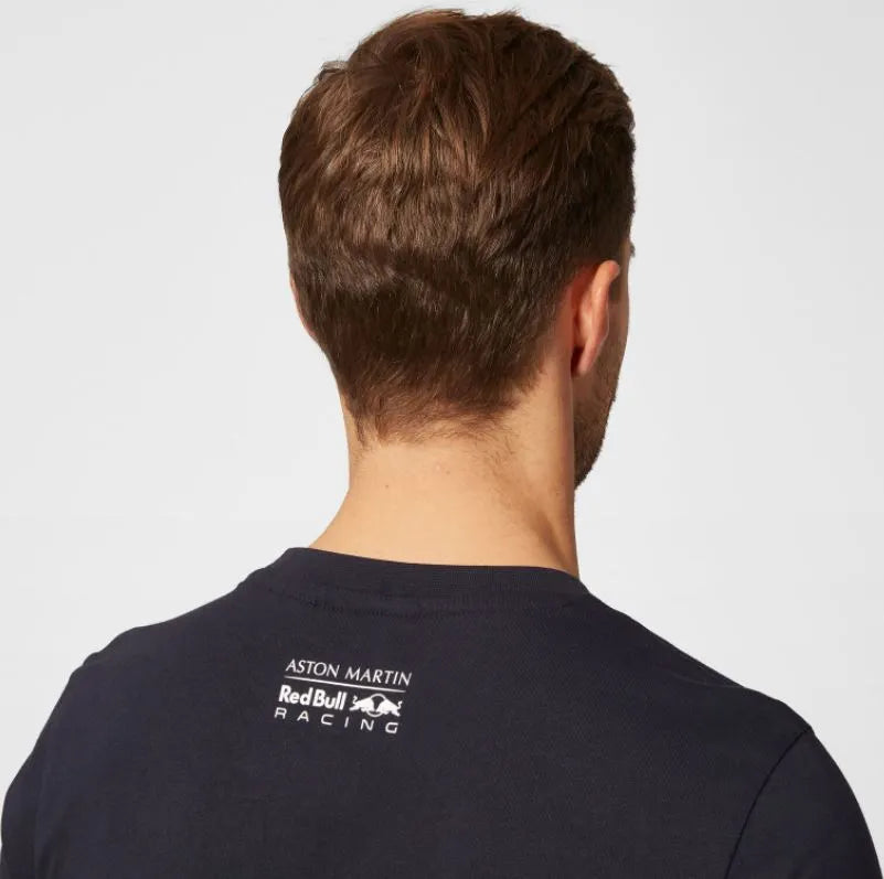 Herren T-Shirt Red Bull Men Racing Team Grafik Navy, s