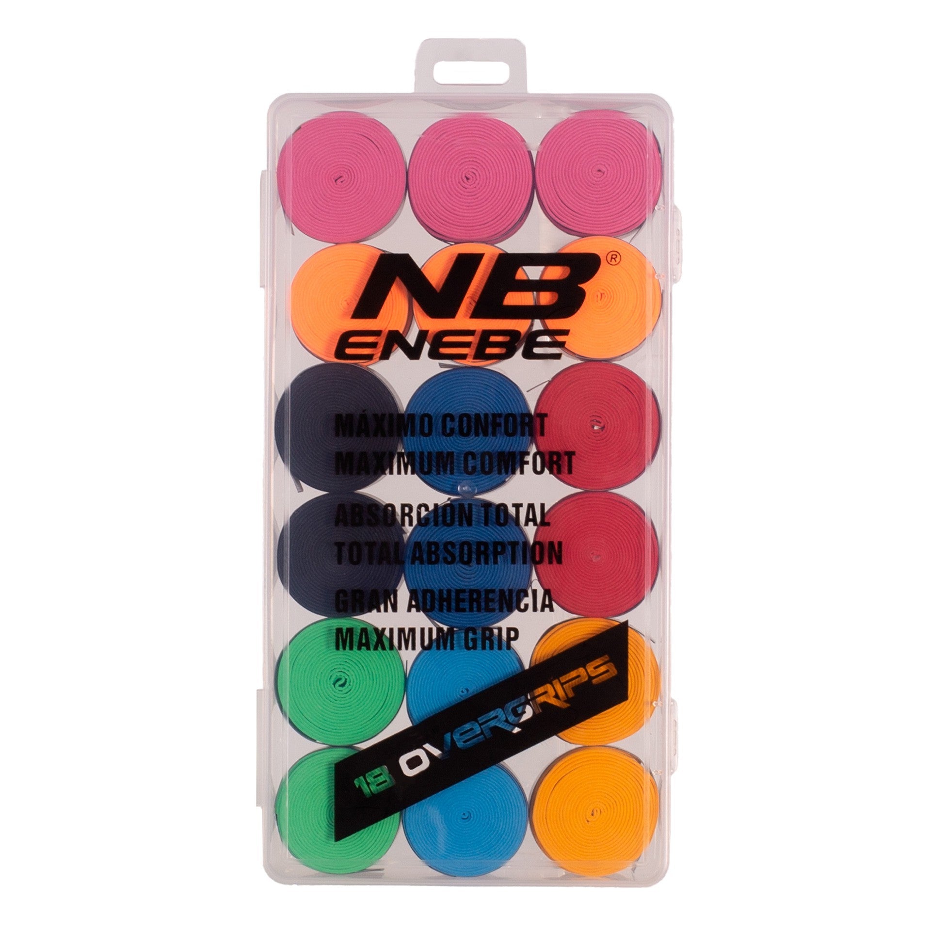 Pack of 18 overgrips smooth enebe