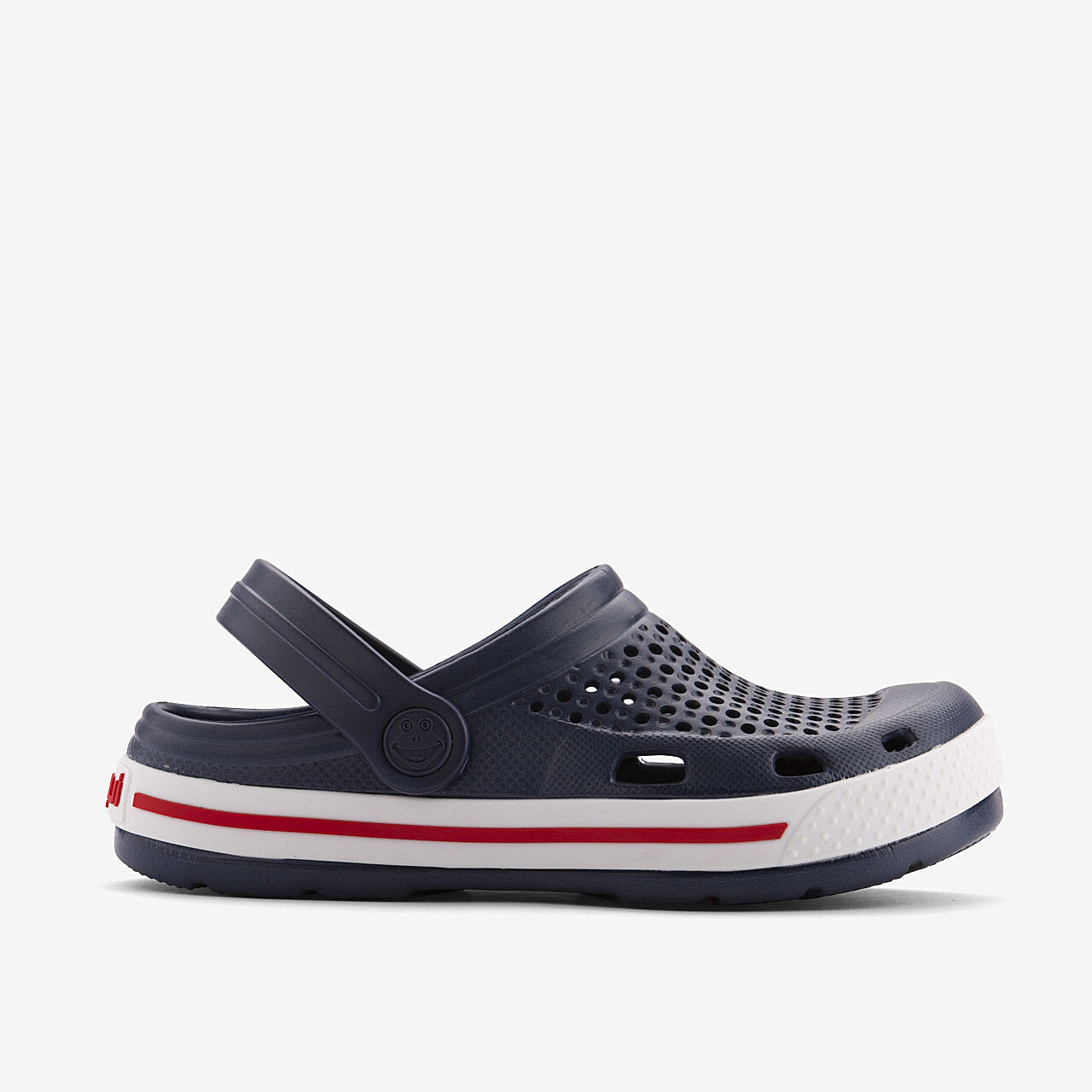 Dětské dřeváky COQUI LINDO Navy/White 32/33