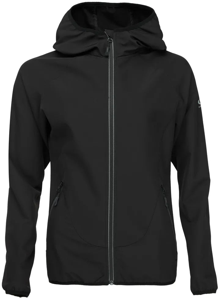 Chaqueta de softshell de damas hogaaf ursa negro l - a prueba de viento y tibio