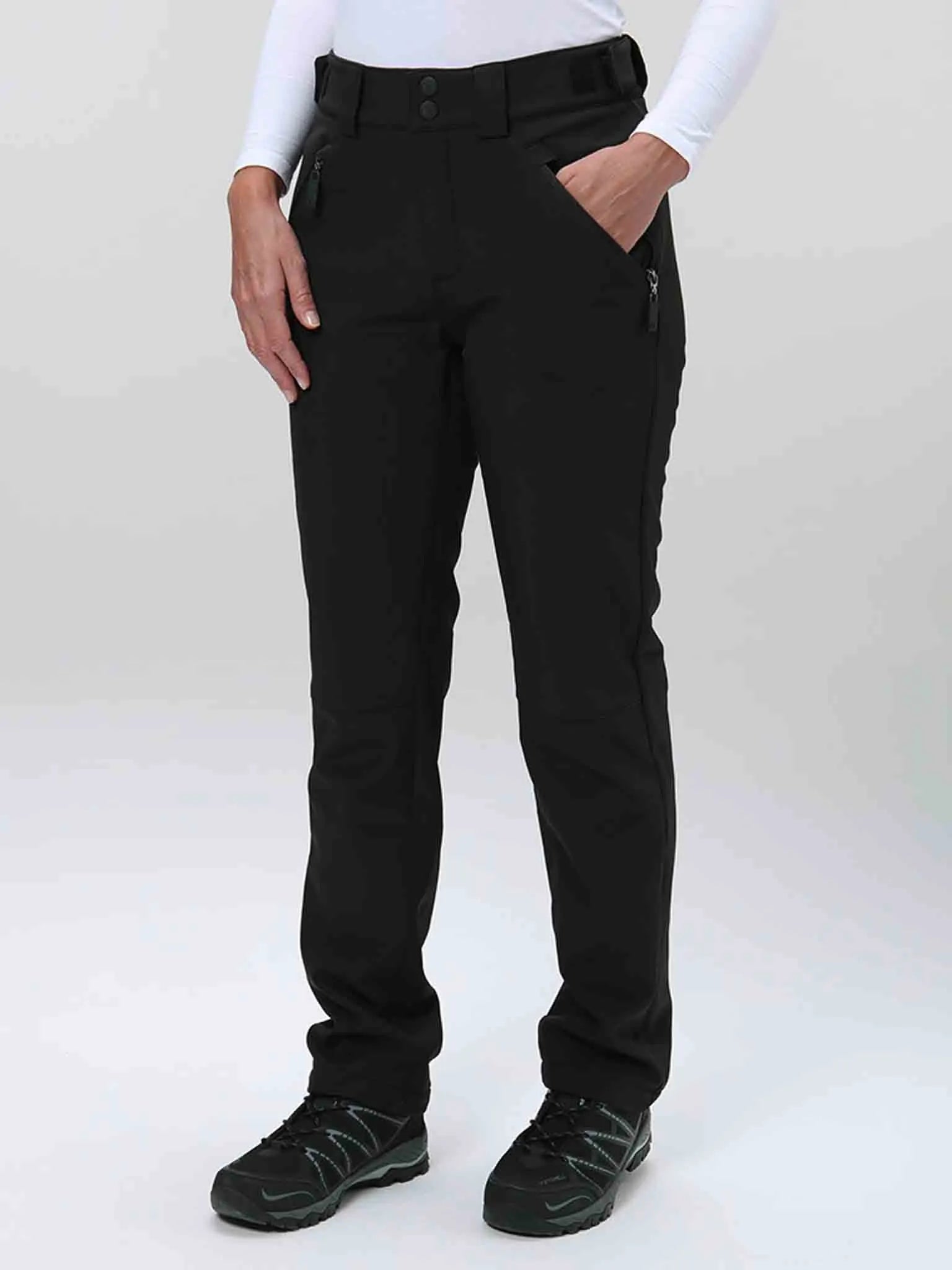 Women's softshell pants loap lupri black m