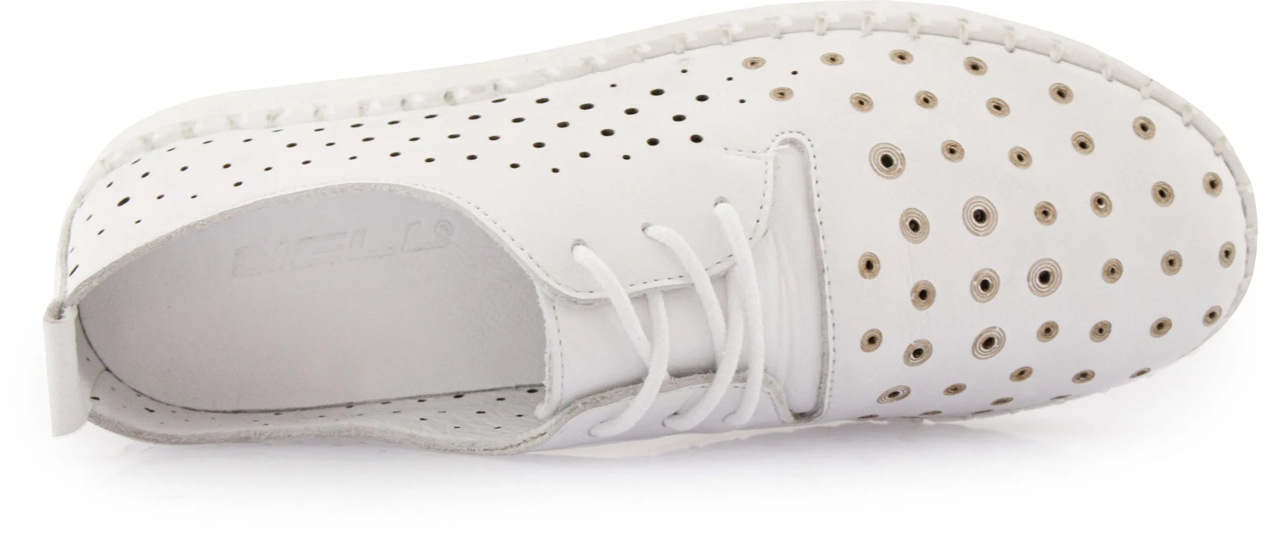 Scarpe estive in pelle signore nell white size 41