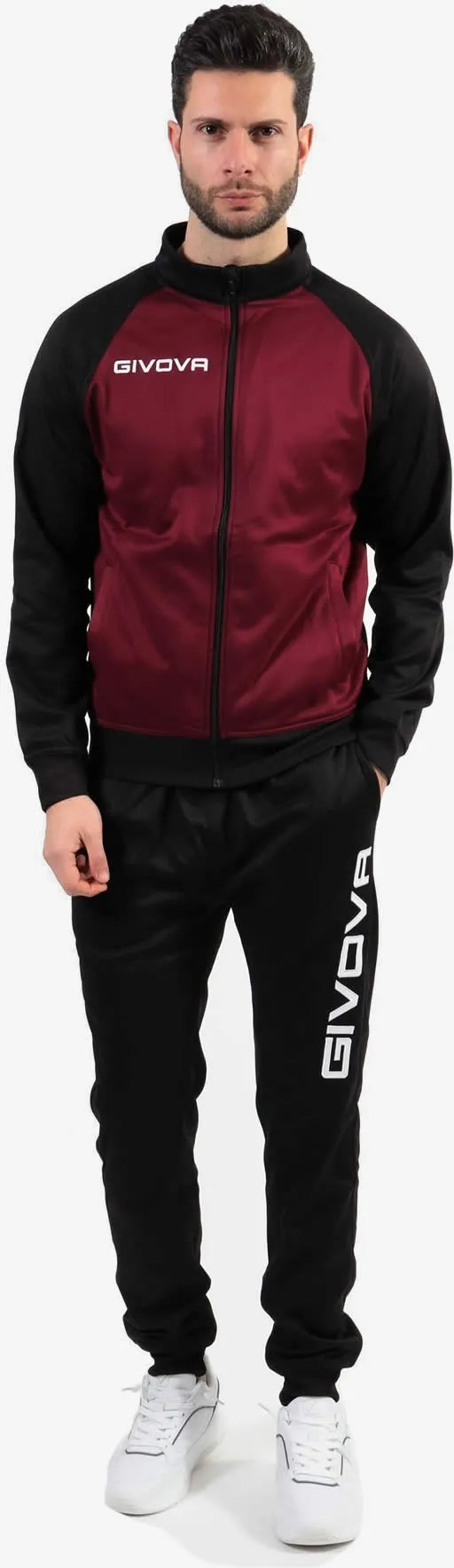 Set sport Givova Cuba Burgundy-Black S