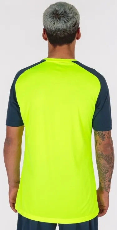 Joma Academy IV Sport T-shirt Fluor Yellow-Navy M