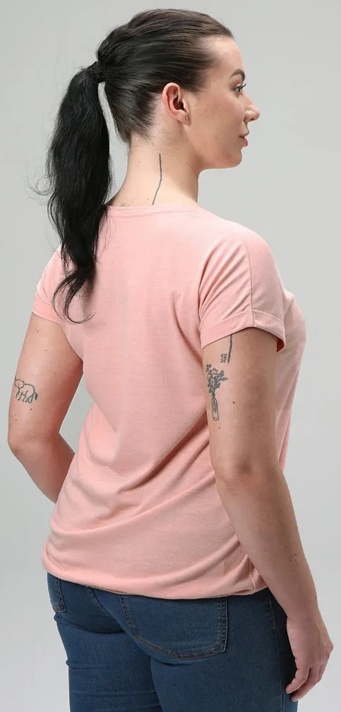 Ladies T-Shirt LAP Buda Pnk M: Comfort & Cotton