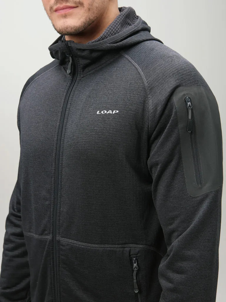 Sweatshirt teicniúil na bhfear loap moher tm. Liath liath liath 2xl