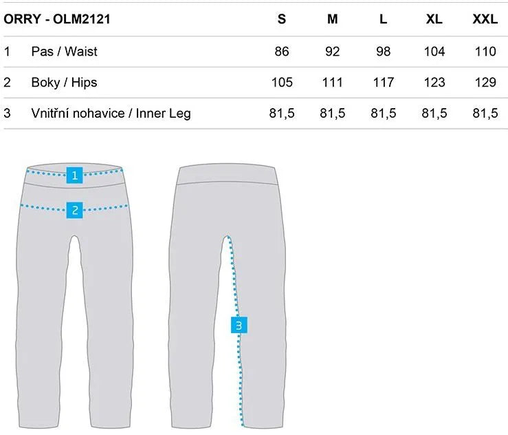 Pantaloni da sci maschile impermeabili Orry XL - traspirante e caldo