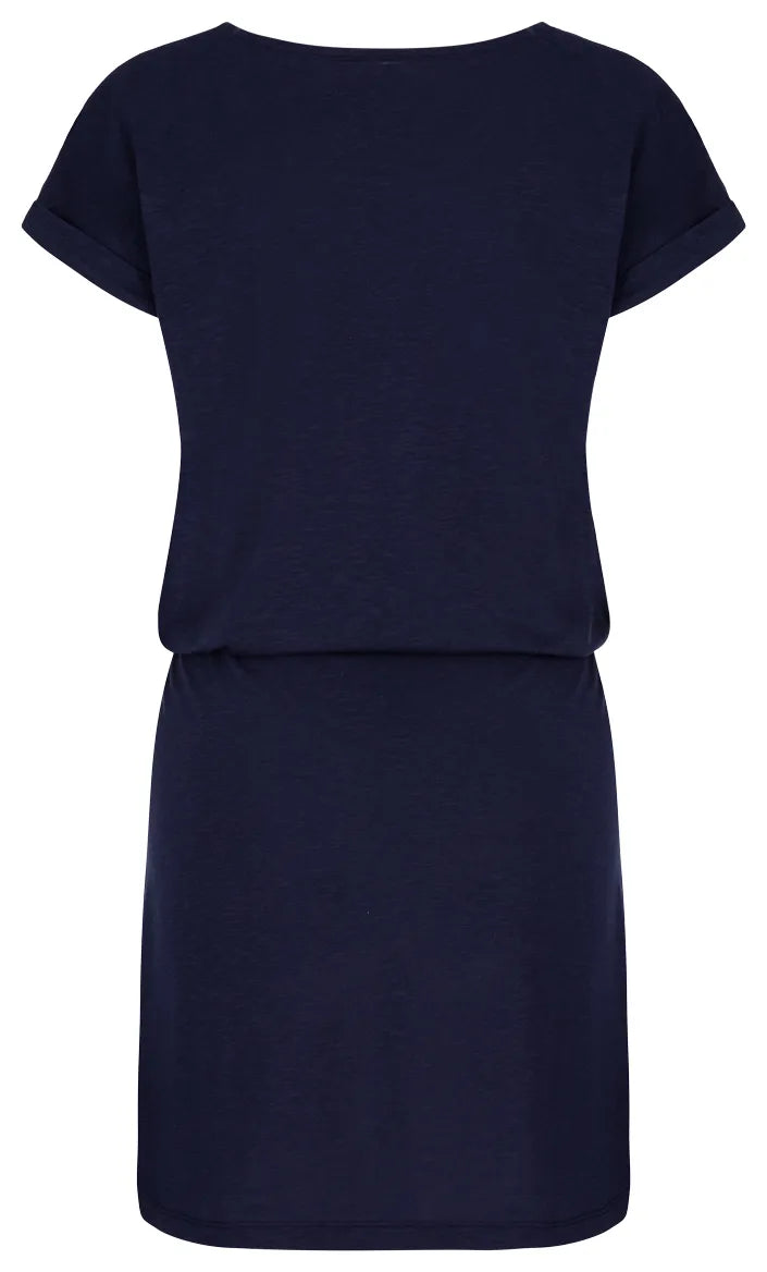 Damesjurk loap bladana blauw s