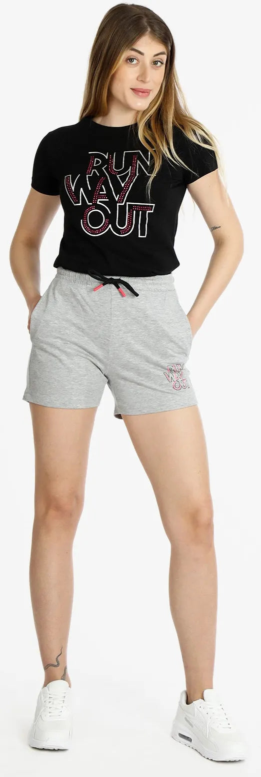 Women's shorts athl. dpt bergamo melange grey xl