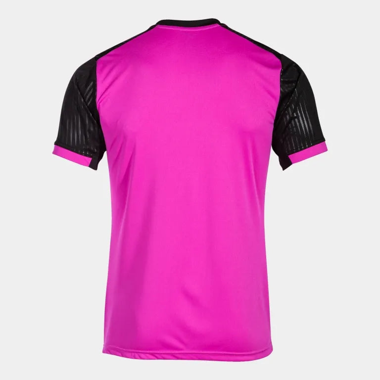 T-shirt sportowy Joma Montreal Fluor Roze-Zwart Roze S.