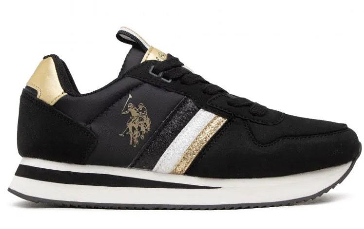 Ladies Sneakers US Polo Assn. Schwarze Größe 36