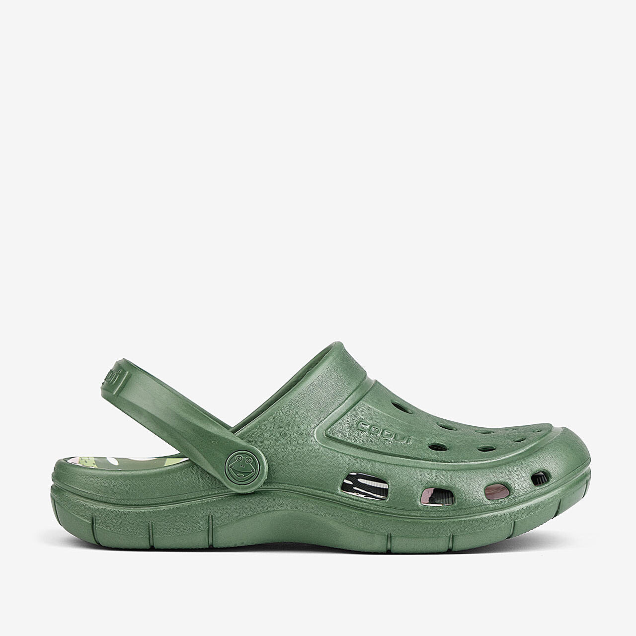 Saboți de damă COQUI JUMPER Verde mușchi modern tropical 36