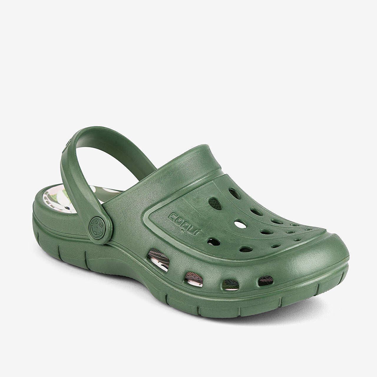 Saboți de damă COQUI JUMPER Verde mușchi modern tropical 36