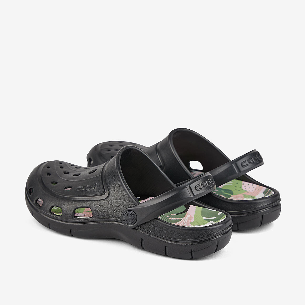 Coqui Jumper 6352 Zwarte dames slippers tropisch 40