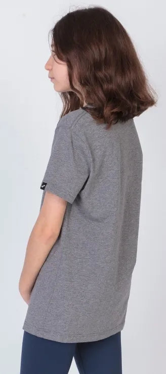 T-shirt de manga do deserto de joma feminino cinza, S