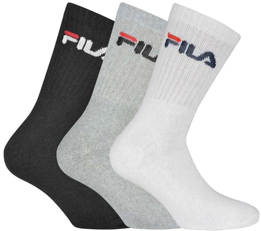 Fila Crew Tennis Socks 3-Pack Unisex, tamaño 35-38