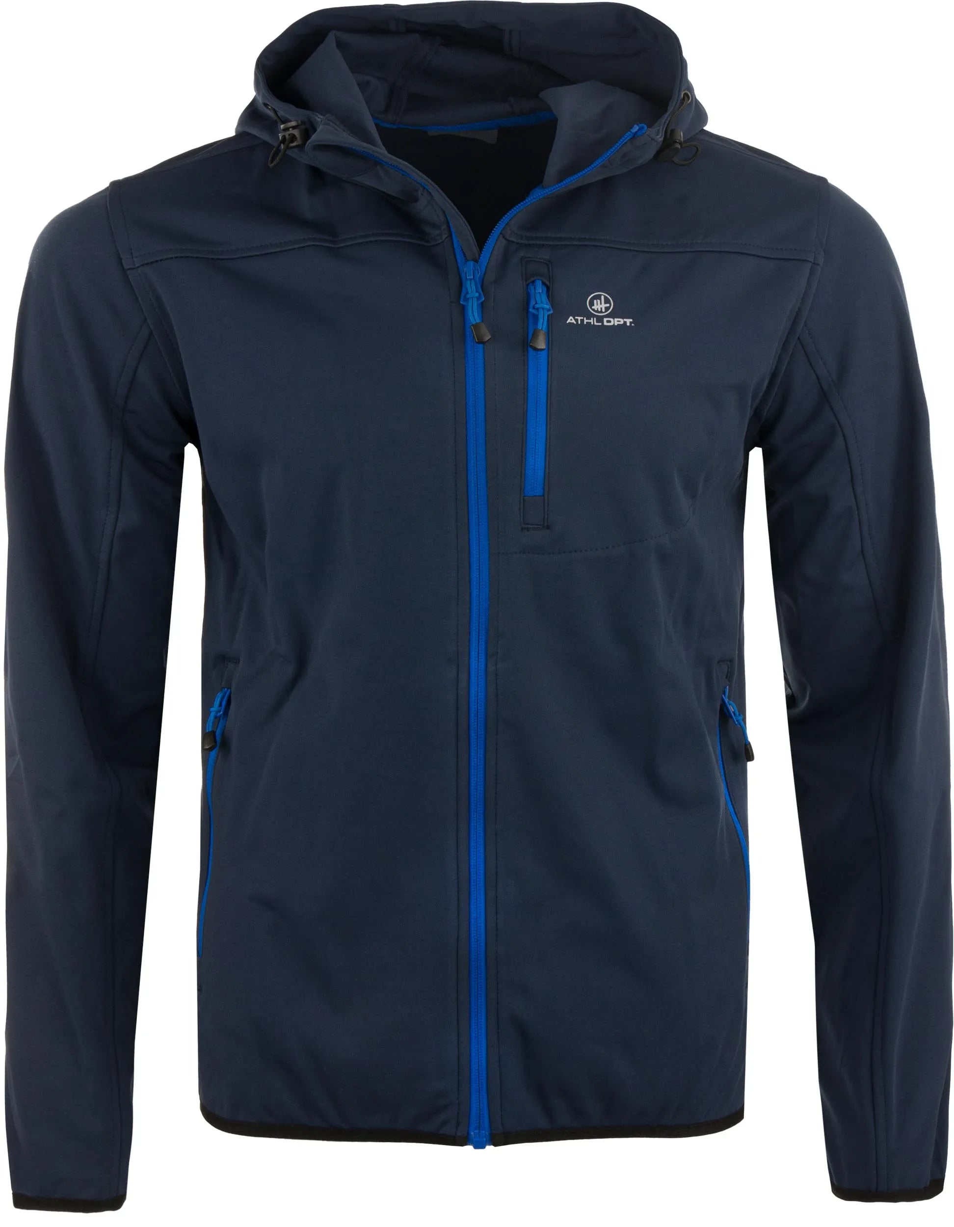 Giacca da uomo softshell atl. DPT Agar Navy - Portiera e traspirante