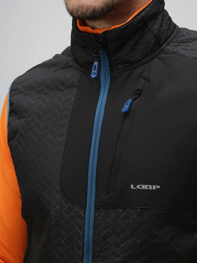 Mænds vest loap urkel sort, s