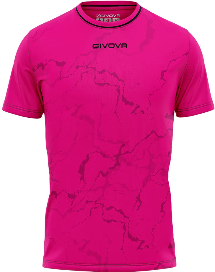 Sportovní tričko Givova Graphite Fuchsia-Black l
