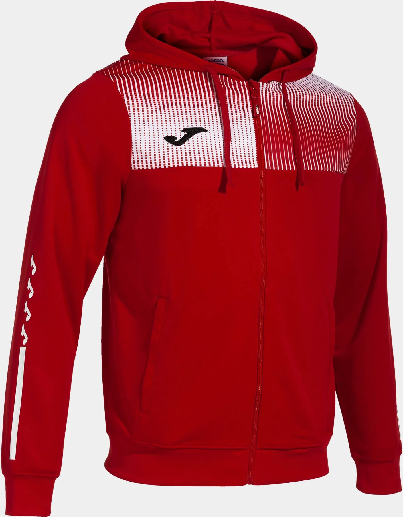 Joma eco supernova sudadera con cremallera roja blanca xl hombres